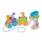 Load image into Gallery viewer, Melissa &amp; Doug Rocking Animals Pull Train
