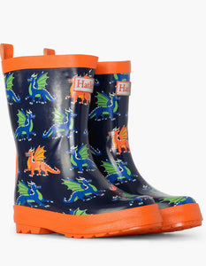 Hatley Dragons Shiny Rain Boots